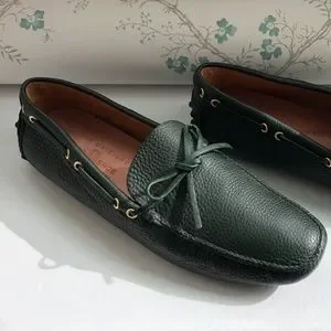 The Original Car Shoe Black Loafers KDD 274 The Original Car Shoe Black Pebbled Leather Driving Loafers  main image 4
